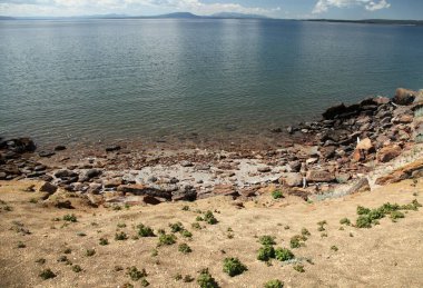 Yellowstone Gölü kıyıları Yellowstone Ulusal Parkı, Wyoming