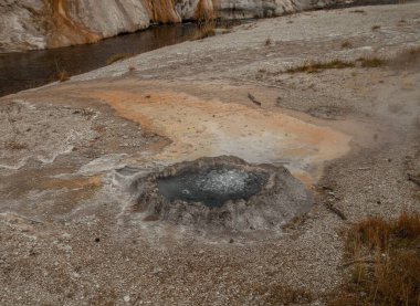 Yellowstone Ulusal Parkı, Wyoming 'deki Yukarı Gayzer Havzasında Çin Baharı