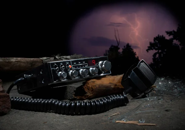 Canale Una Radio Dopo Danni Della Tempesta — Foto Stock
