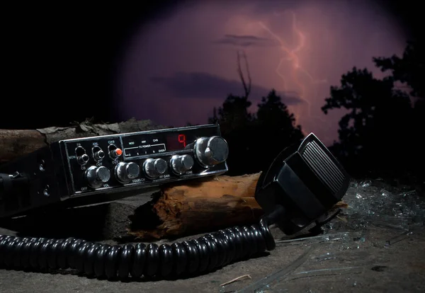 Canale Una Radio Prosciutto Dopo Danni Tempesta — Foto Stock