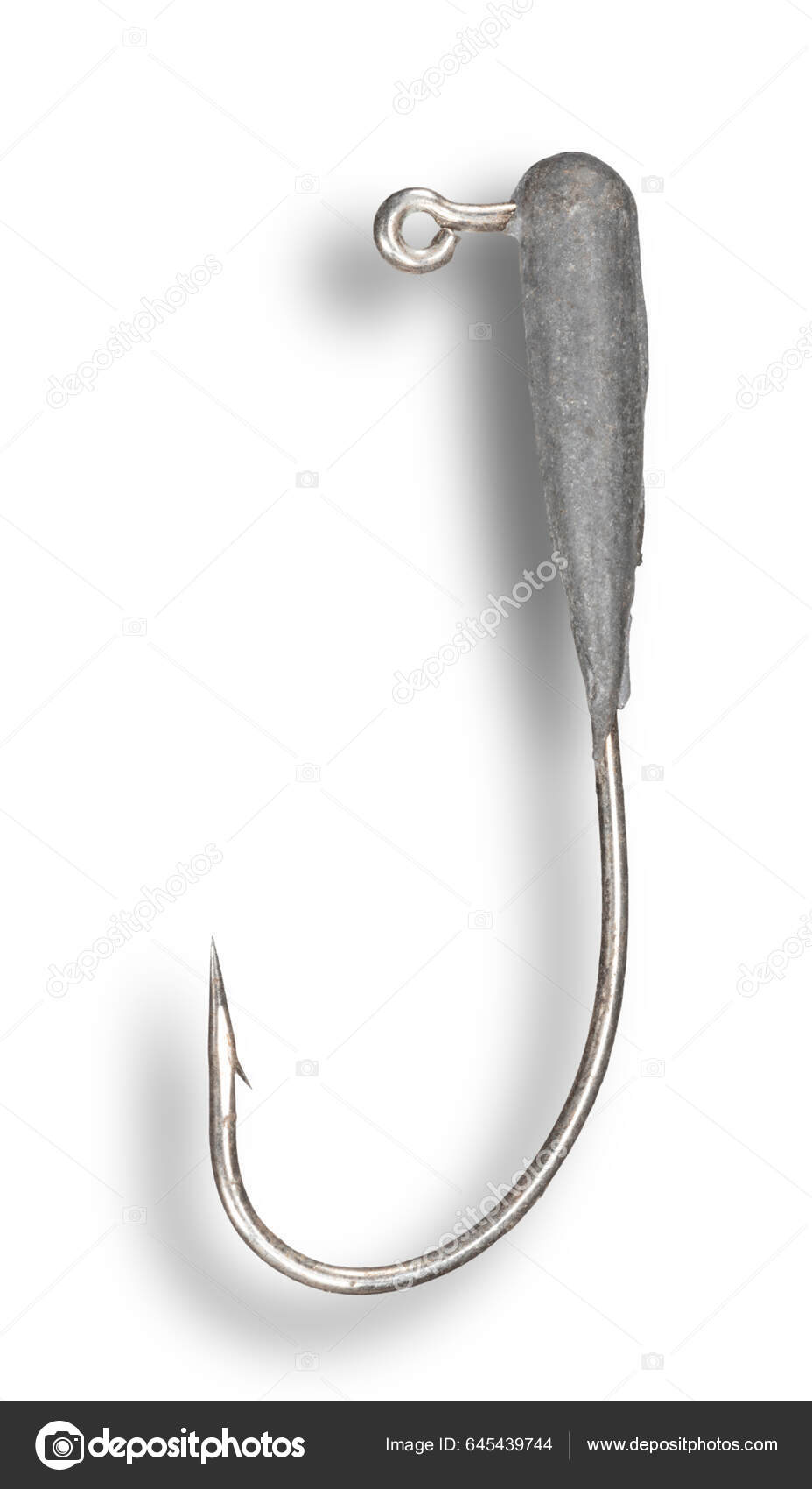 Drop Shadow Smooth Jig Head Attached Hook Designed Angler's Terminal —  Stock Photo © gsagi #645439744