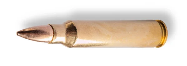 Cartridge Has 556 Caliber Bullet Drop Shadow — Stock Photo, Image