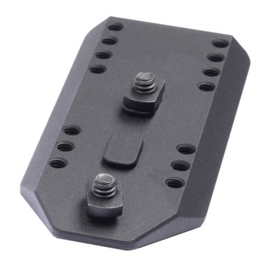 Bir tüfeğe monte edilen demiryolu beyaz bir bipodu tutmak için.