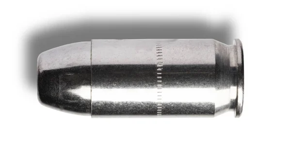 Sombra Sendo Cartucho Plano Calibre Para Uma Pistola Semi Automática — Fotografia de Stock