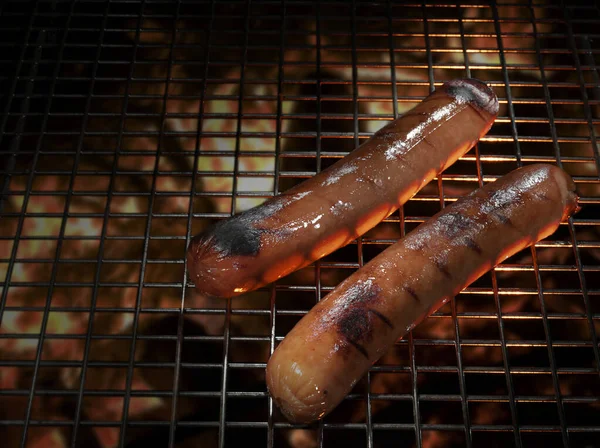 Hot Doges Ready Come Barbecue — Stock Photo, Image