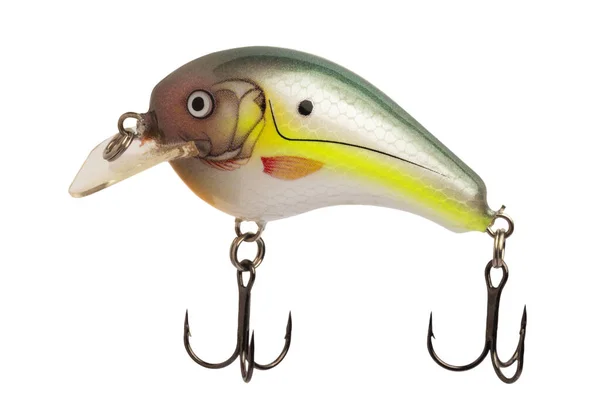 Artificial Crankbait Fishing Lure Two Hooks — Stock Photo, Image
