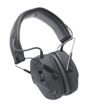electronic ear muffs that protect hearing when shooting or hunting