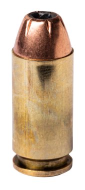 Oyuk uçlu mermili yarı otomatik tabanca fişeği.