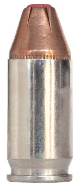 380 kalibrelik yarı otomatik tabanca için tasarlanmış kırmızı polimer uçlu bakır mermi..