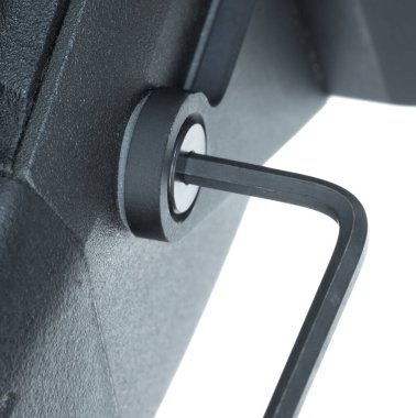 Tetikleyici grup izole edilmiş arkaplan ile vida muhafaza.