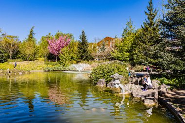Dijon 'un Japon bahçesinde bahar renkleri... Le jardin japonais a Dijon aux couleurs du printemps.