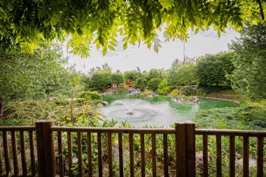Dijon 'da sonbahar renklerinde bir Japon bahçesi. Le jardin japonais a Dijon aux couleurs de l'automne.