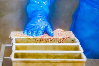 2 Eylül 2024 'te Chalon sur Saone' daki Chambade şirketinin üretim sahasında maydanoz..