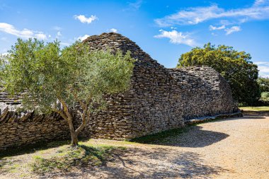 Mineral architecture of the village of Gordes in the Vaucluse department of France on September 25, 2025. Voted the most beautiful village in the world in 2023 by the American tourist magazine Travel + Leisure.