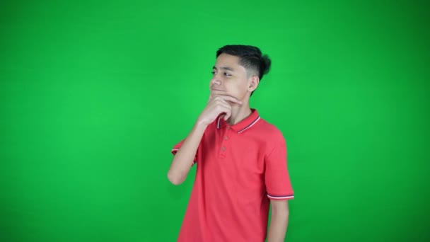 Πορτρέτο Του Έφηβου Αγοριού Δείχνει Αβοήθητη Χειρονομία Χέρι Και Χέρια — Αρχείο Βίντεο