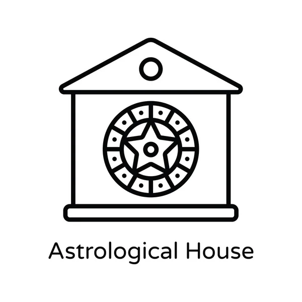 Astrolojik Vektörü Simge Tasarımı Çizimi Astroloji Zodiac Beyaz Arkaplan Eps — Stok Vektör