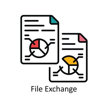 Dosya Değiştirme Vektörü ana hatları Simge Tasarımı illüstrasyonunu doldur. Beyaz arkaplan EPS 10 Dosyasında Ürün Yönetimi Sembolü