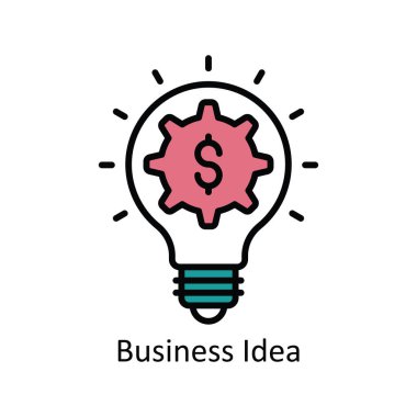 İş Fikri Vektörü Simge Tasarımı illüstrasyonunu ana hatlarıyla doldurdu. Beyaz arkaplan EPS 10 Dosyasında Ürün Yönetimi Sembolü