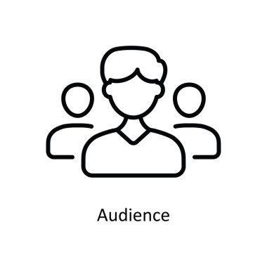 Seyirci Vektörü Simge Tasarımı illüstrasyonunu özetliyor. Beyaz arkaplan EPS 10 Dosyasında Ürün Yönetimi Sembolü