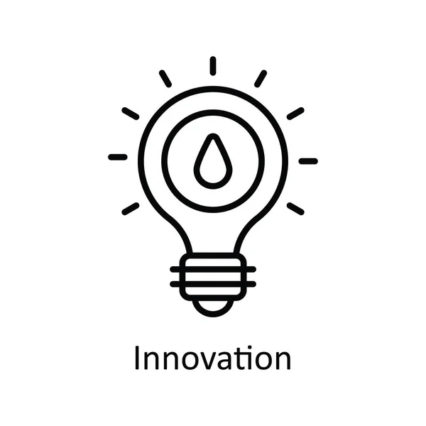 Inovação Vector Esboço Icon Design Ilustração Símbolo Indústrias Inteligentes Fundo —  Vetores de Stock