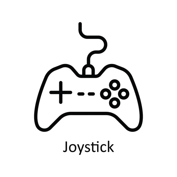 Schéma Vectoriel Joystick Icône Illustration Conception Symbole Processus Créatif Sur — Image vectorielle