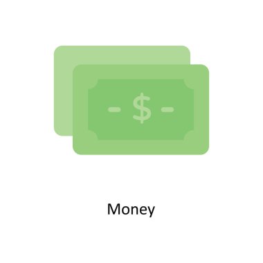 Para vektörü düz Simge Tasarımı illüstrasyonu.