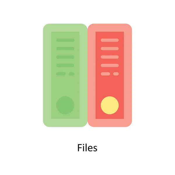 Files Vector Flat Icon Design Illustration — Stock Vector