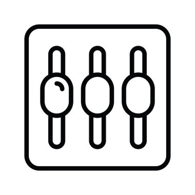 Kaydıraç vektör ana hatları Simge Tasarımı illüstrasyonu. Beyaz arkaplan EPS 10 Dosyasında Bulut hesaplama simgesi