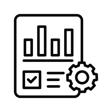 Veri Büyüme vektörü ana hatları Simge Tasarımı illüstrasyonu. Beyaz arkaplan EPS 10 Dosyasında Bulut hesaplama simgesi