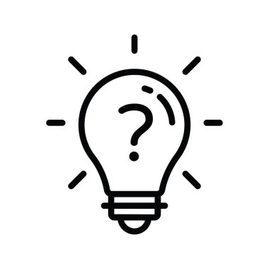 Karışık fikir vektör anahatları Simge Tasarımı çizimi. Beyaz arkaplan EPS 10 Dosyasında Bulut hesaplama simgesi