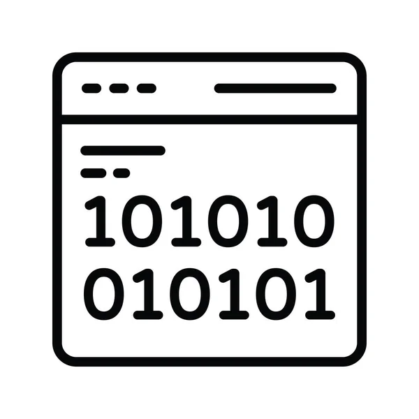ウェブサイトコーディングベクトルアウトラインアイコンデザインイラスト ホワイトバックグラウンドEps 10ファイルのクラウドコンピューティングシンボル — ストックベクタ