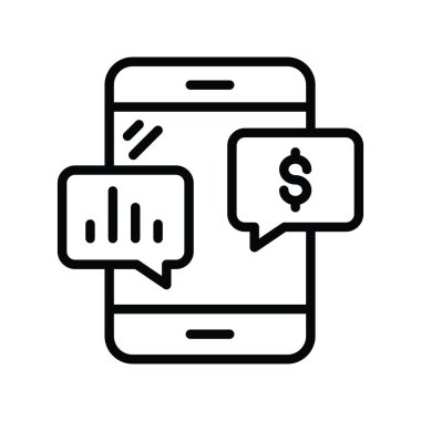 Business Chat vektör özeti Simge Tasarımı illüstrasyonu. Beyaz arkaplan EPS 10 Dosyasında Bulut hesaplama simgesi