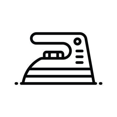 Demir vektör ana hatları Simge Tasarımı illüstrasyonu. Beyaz arkaplan EPS 10 Dosyasında Temizlik Sembolü