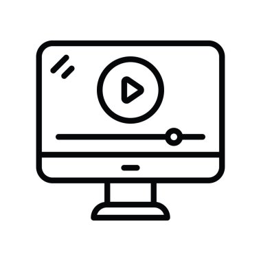 Tv vektör taslağı Simge Tasarımı illüstrasyonu. Beyaz arkaplan EPS 10 Dosyasında Temizlik Sembolü