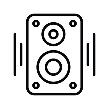 Sözcü vektörü ana hatları Simge Tasarımı illüstrasyonu. Beyaz arkaplan EPS 10 Dosyasında Temizlik Sembolü