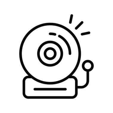 Handbell vektör taslağı Simge Tasarım çizimi. Beyaz arkaplan EPS 10 Dosyasında Temizlik Sembolü