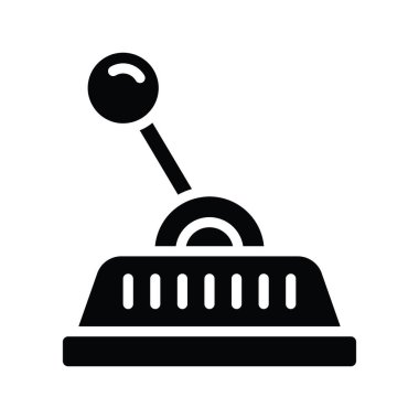 Kaldıraç vektörü katı Simge Tasarımı çizimi. Beyaz arkaplan EPS 10 Dosyasında Temizlik Sembolü