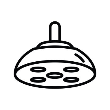 Operasyon Işık vektörü ana hatları Simge Tasarımı illüstrasyonu. Beyaz arkaplan EPS 10 Dosyasında Tıbbi Sembol