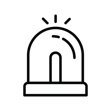 Acil durum vektör taslağı Simge Tasarımı çizimi. Beyaz arkaplan EPS 10 Dosyasında Tıbbi Sembol