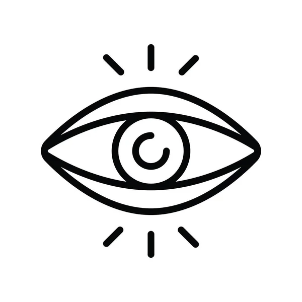 Desenho Vetor Olho Humano Icon Design Ilustração Símbolo Médico Fundo —  Vetores de Stock