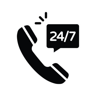 24 Servis vektörü katı Simge Tasarımı çizimi. Beyaz arkaplan EPS 10 Dosyasında Tıbbi Sembol