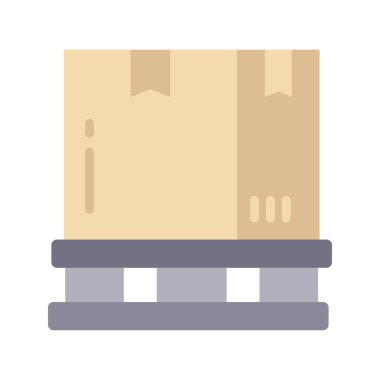 Cam Düz Simge Tasarım Çizimi Büyütülüyor. Beyaz arkaplan EPS 10 Dosyasında Ürün Yönetimi Sembolü