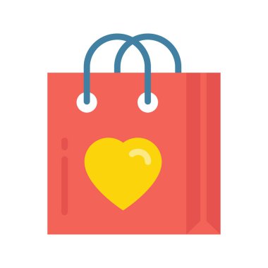 Favori Ürün Düz Simge Tasarım illüstrasyonu. Beyaz arkaplan EPS 10 Dosyasında Ürün Yönetimi Sembolü