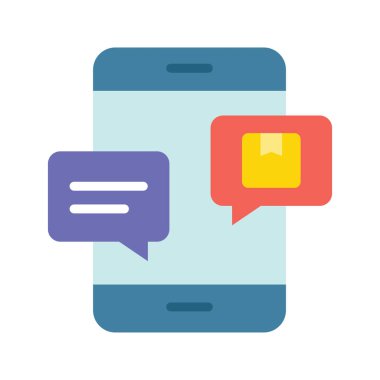 Düz Simge Tasarım Çizimi İletisi. Beyaz arkaplan EPS 10 Dosyasında Ürün Yönetimi Sembolü