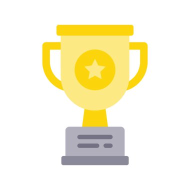 Kupa vektörü Düz Simge Tasarım çizimi. Beyaz arkaplan EPS 10 Dosyasında Ürün Yönetimi Sembolü