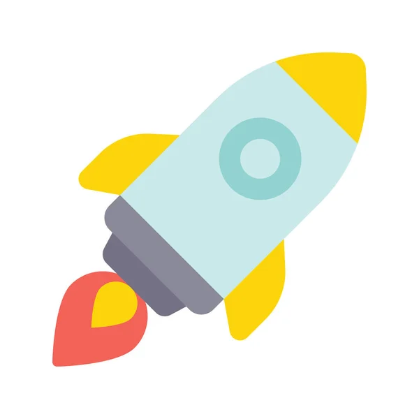 Startup Vector Flat Icon Ontwerp Illustratie Product Management Symbool Witte — Stockvector