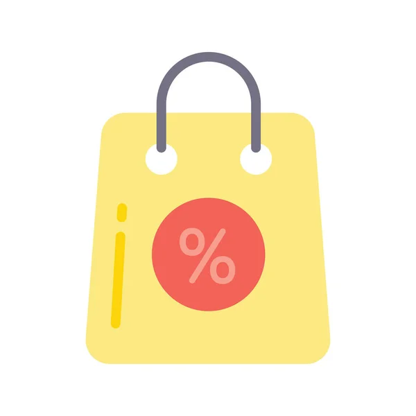 Shopping Discount Vektor Flat Icon Design Illustration Produktmanagement Symbol Auf — Stockvektor