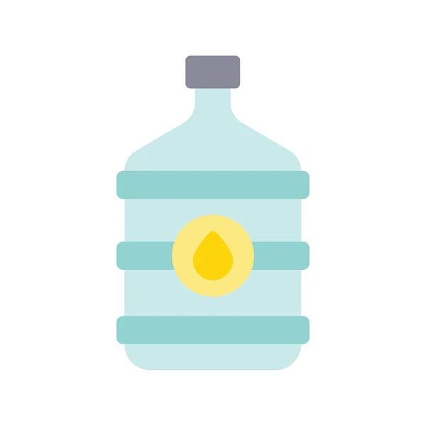 Water Bottle Vector Flat Icon Design Illustration Product Management Symbol — Stock Vector