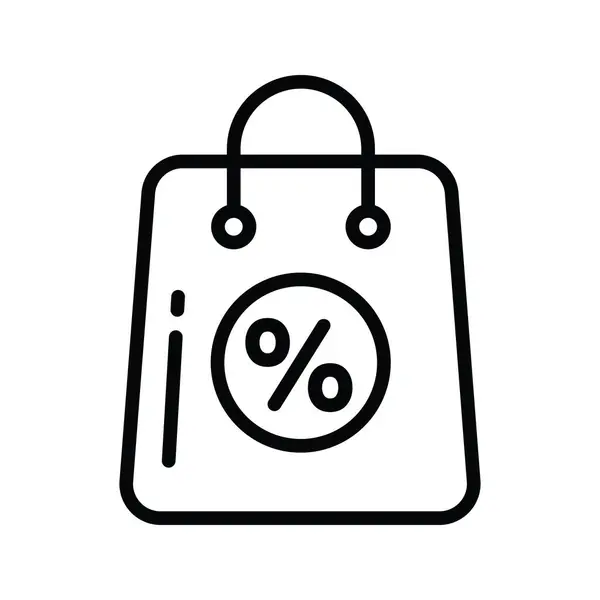 Shopping Discount Vektor Skizzieren Icon Design Illustration Produktmanagement Symbol Auf — Stockvektor