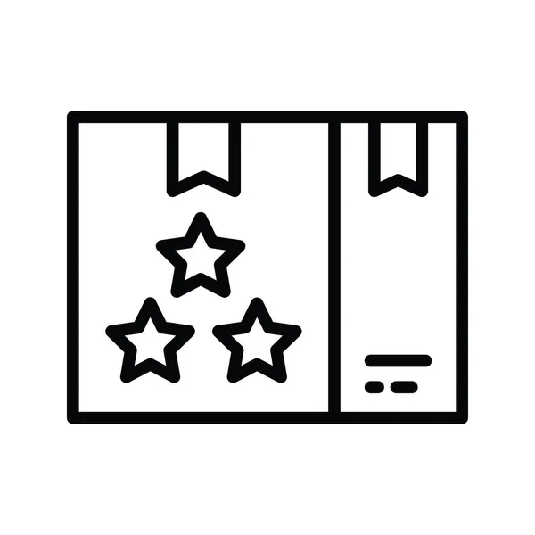 Produktbewertungsvektoren Umreißen Icon Design Illustration Produktmanagement Symbol Auf Weißem Hintergrund — Stockvektor